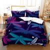 3D Dragonfly Bedding Set Insect Duvet Cover Pillowcase 2/3 Birthday Gift AU180 * 210 Full Size Quick Drying Soft and Minimalist Style Home Textile