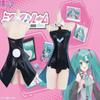 Black Hatsune Miku Bunny Cosplay Costume Cartoon Virtual Popular Characters