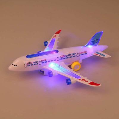 Feibe Plastový airbus model letadla A380 elektrické zábleskové světlo zvukové dětské hračky One Size