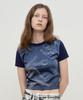 Kirsh Collection Graphic Crop T-Shirt [Navy]