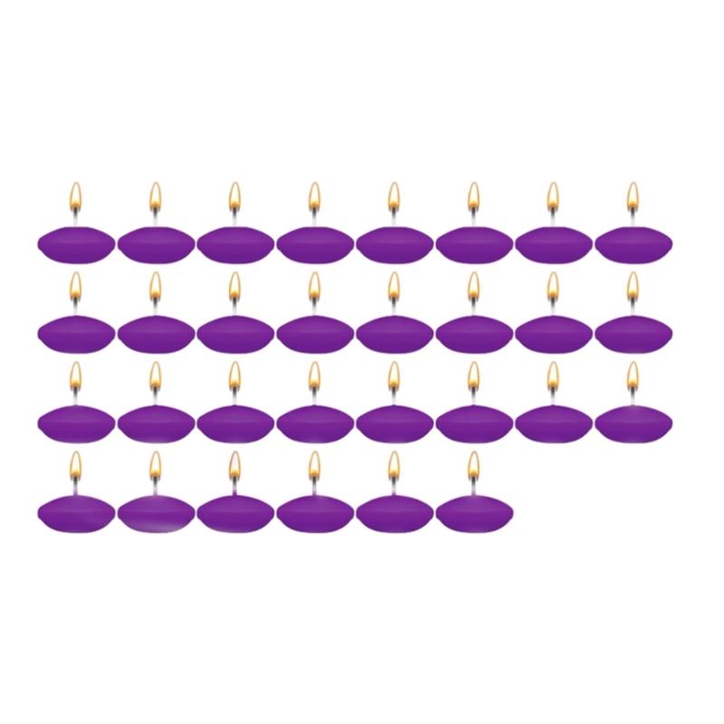 30Pcs Unscented Floating Candle Decorative Floating Candle for Wedding Pool,Valentine Day Bathtub,Christmas Decoration