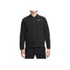 Nike Solid Color Zip Collar Long Sleeve Waterproof Jacket Men Jackets Black FQ0462-010