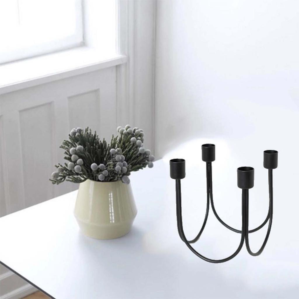 Metal Candlestick Candelabras Candleholder Farmhouse Fireplace Table Centerpiece New Year Taper Candle Holders for Dinner Table