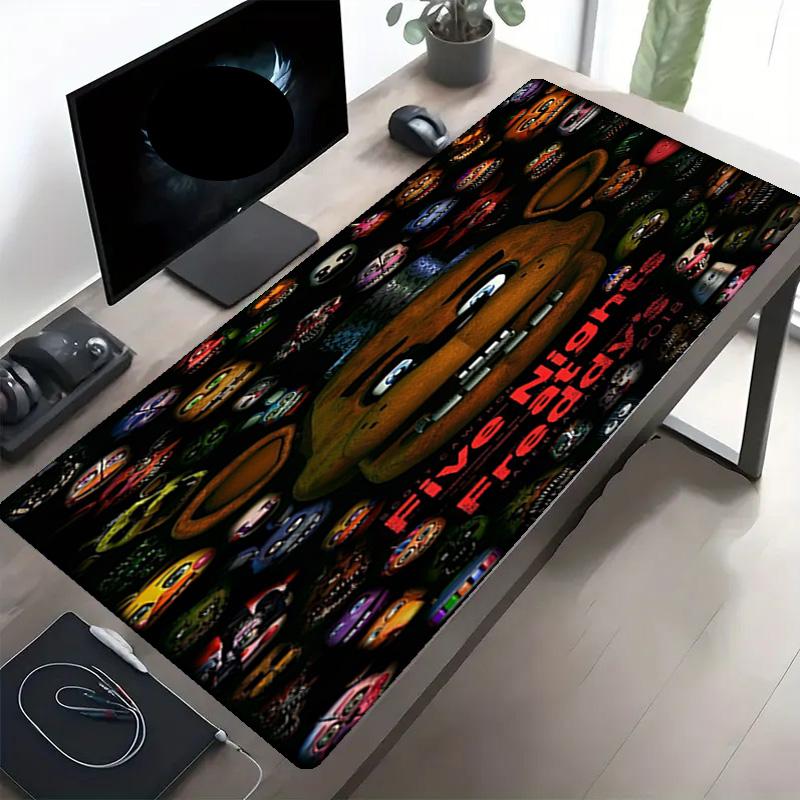 Five Nights At Freddy's Print Mouse Pad, Anti‑Slip Desktop Keyboard Mat, for PC Laptop Gaming Working Daily Use, Cool Festival Surprise Gift
