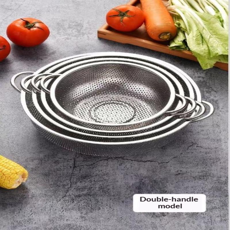 Cucina Acciaio Inossidabile Foro Rete Densa Setaccio Colino Scolapasta Cestelli
