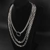 Retro Hip-Hop Multi-layer Stackable Stainless Steel Necklace