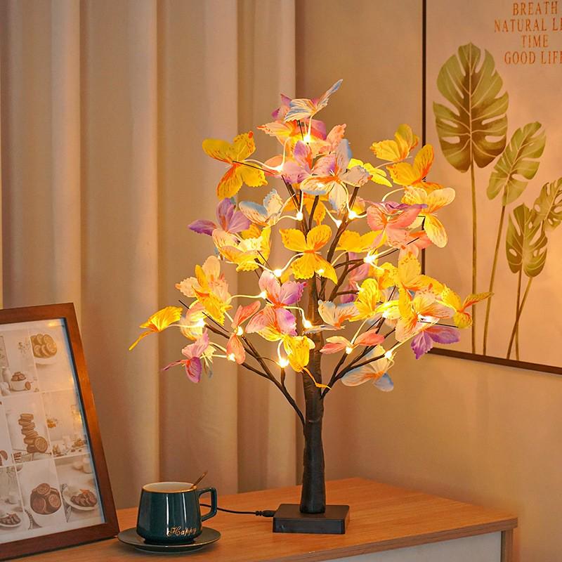 Starry Tree LED Copper Wire String Lights - Touch Switch Night Light