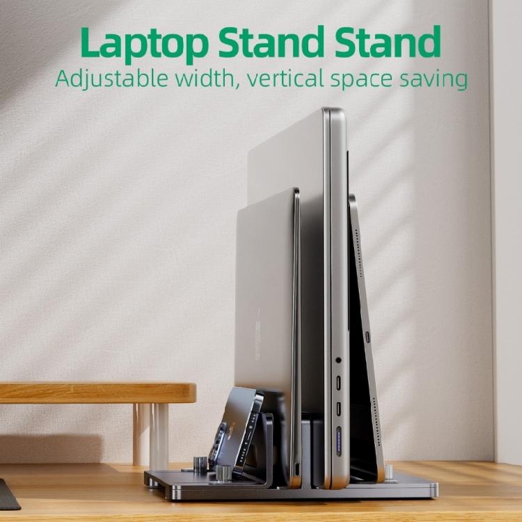Portable Laptop Station Vertical Laptop Stand Adjustable Vertical Stand for Laptops and Tablets, Easy Heat Dissipation