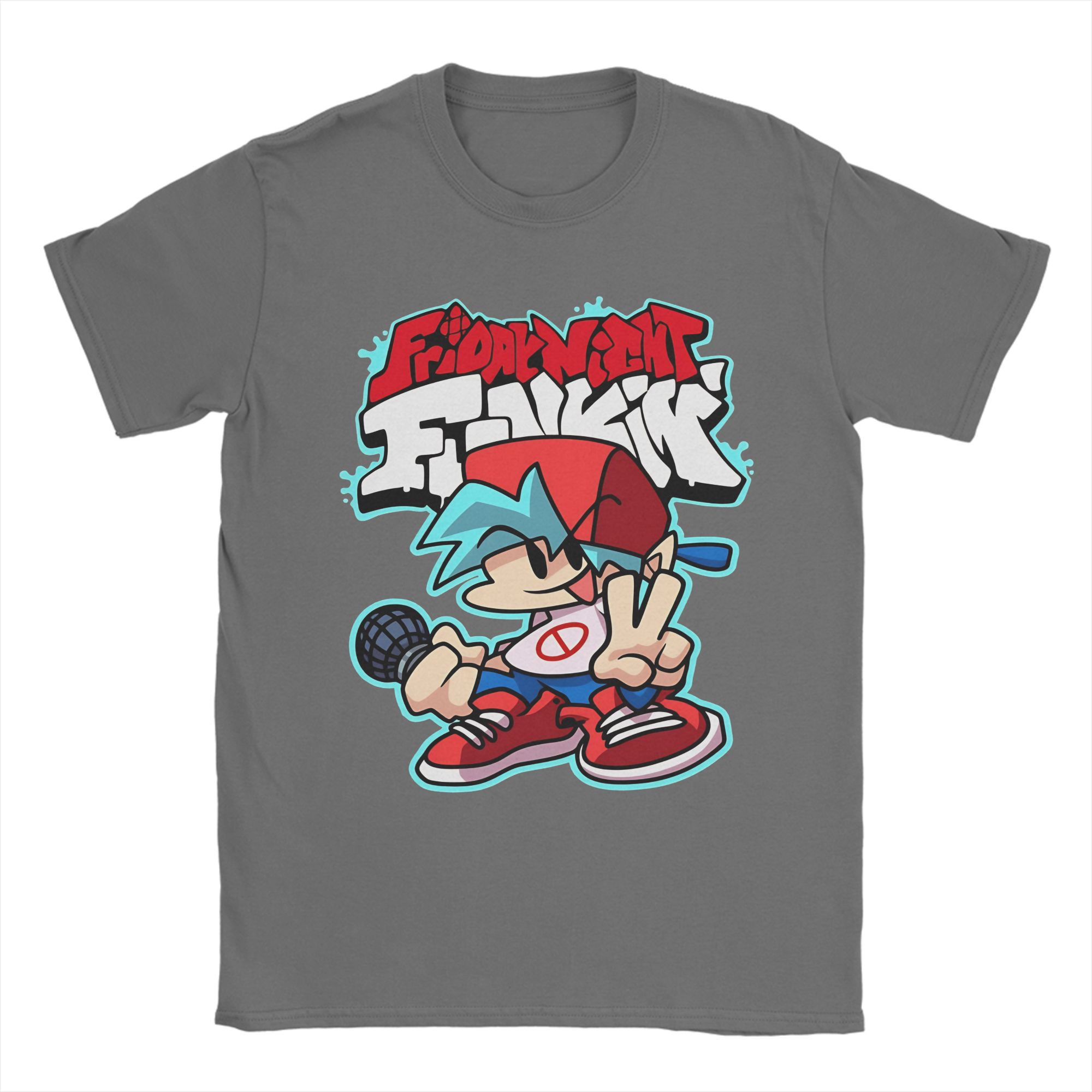 

Friday Night Funkin Tee Shirt for Men Women Graphic Printing T Shirts 100% Cotton Clothing 4XL