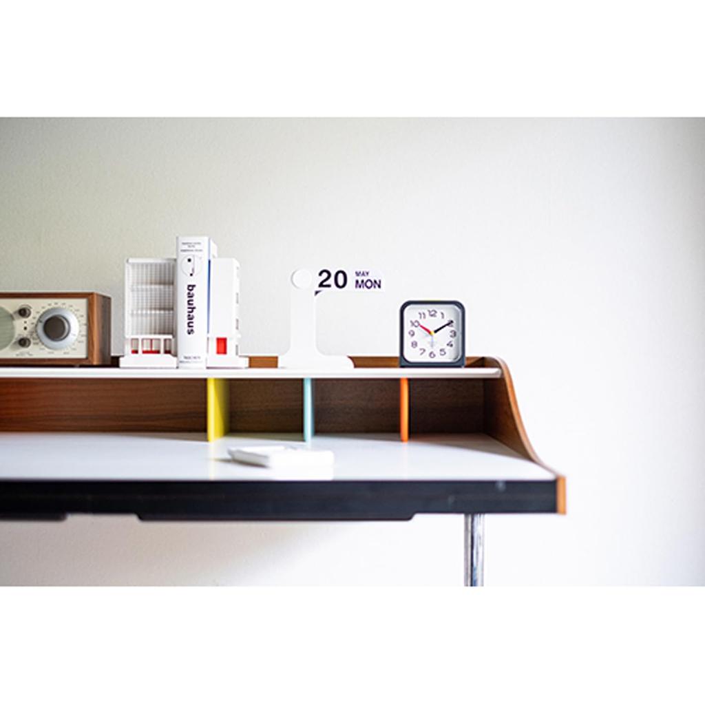 El Commune Bauhaus Gene Alarm Clock, Bayer Alarm SQ, Black, DCL-006