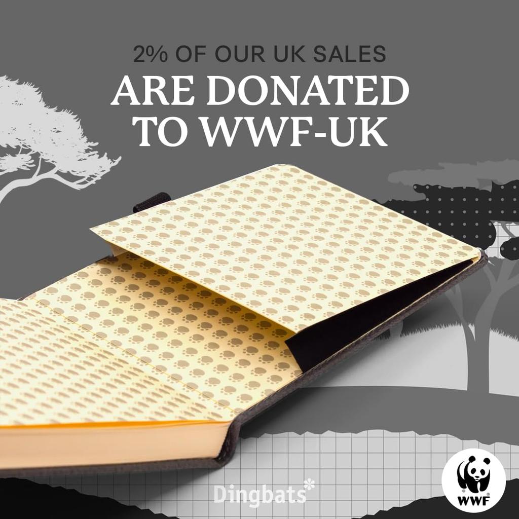 Wildlife Reporter Dot A6 Notebook Hardcover PU Leather Mini Notebook Journal Ideal Business Notebook with Elastic Pen Bookmark Dingbats - - - Work,