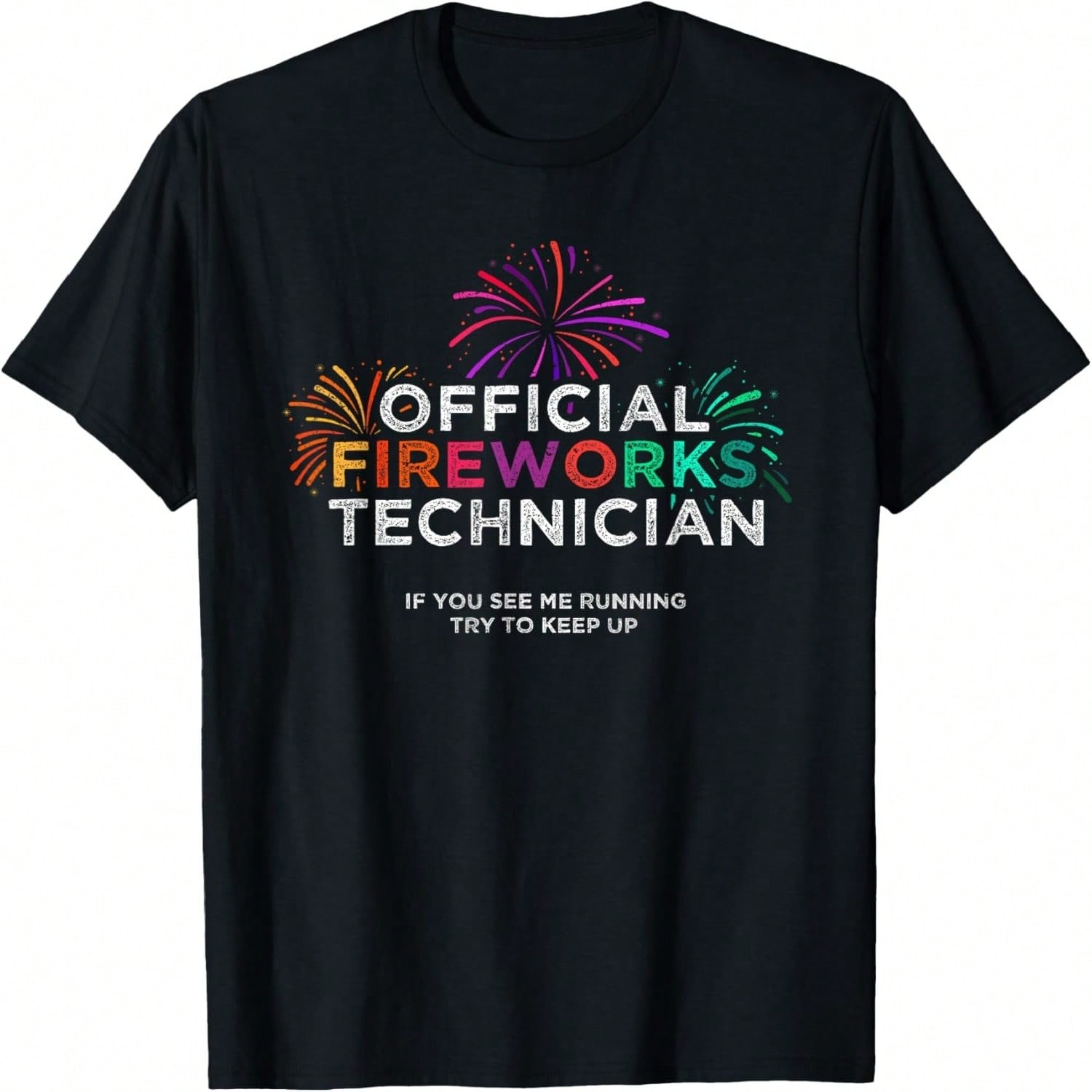 Official Fireworks Technician Shirt T-Shirt S разноцветный