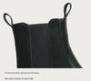 Herren Chelsea Boots im britischen Stil: Herbst/Winter Hohe Martin-Stiefel mit Plus-Samt und dicker Sohle