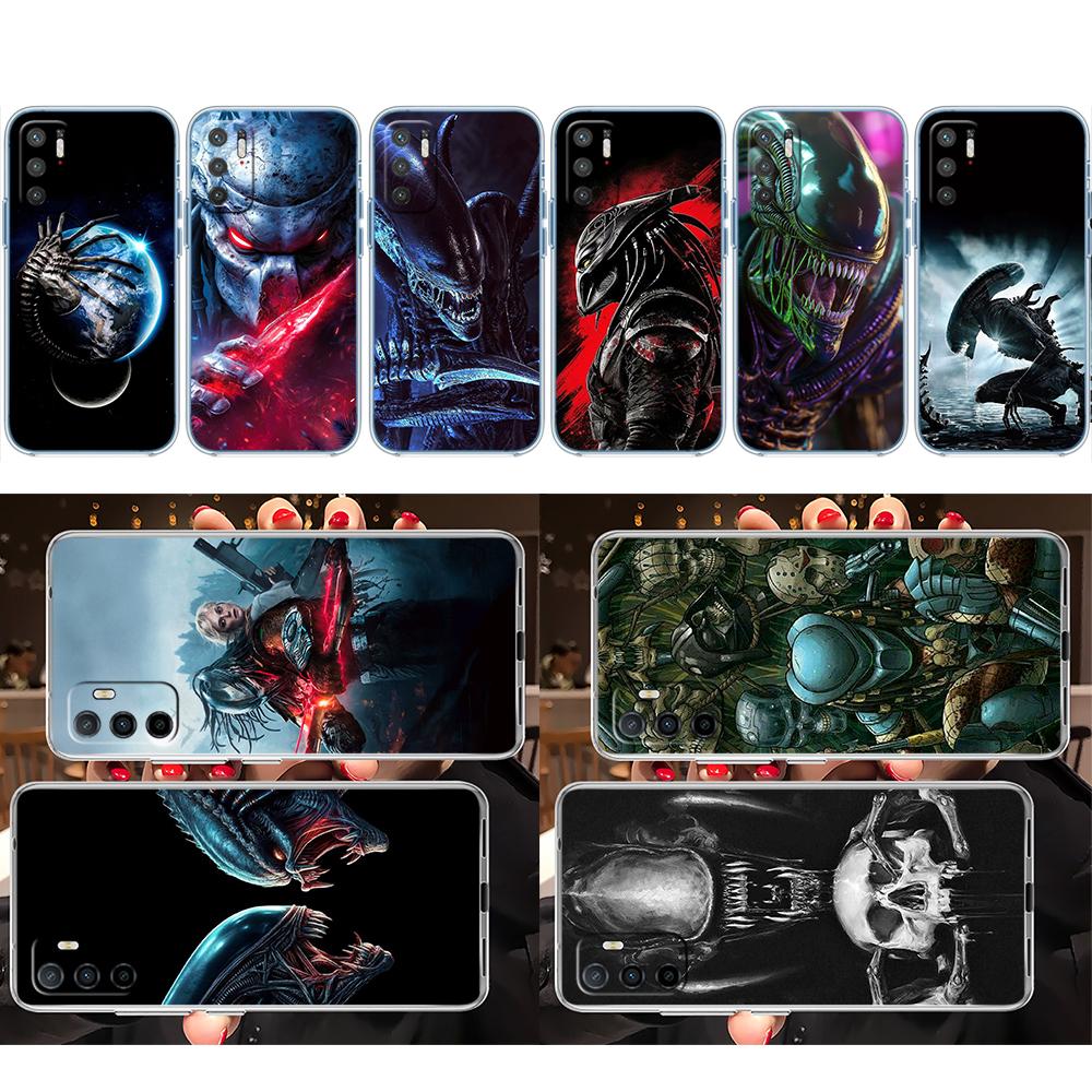 CJ4 Aliens vs Predator Xenomorph Hülle für LG K22 K30 K40 K40S K41 K42 K50 K50S K51 K51S K52 K61 K62 K71 K92 Q60 Q61 V40 V50 V60