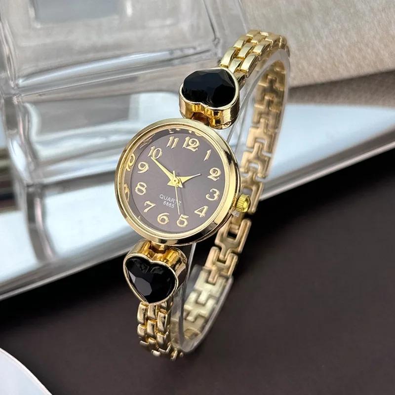 High Quality Gold Women Bracelet Watches for Ladies Wrist Watches Top Brand Luxury Elegant Women Dress Quartz Watches Minimalist