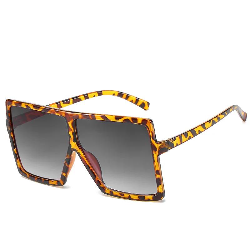 New Sunglasses Square Women Sun Glasses Female Eyewear Eyeglasses Plastic Frame Clear Lens UV400 Shade Fashion Driving