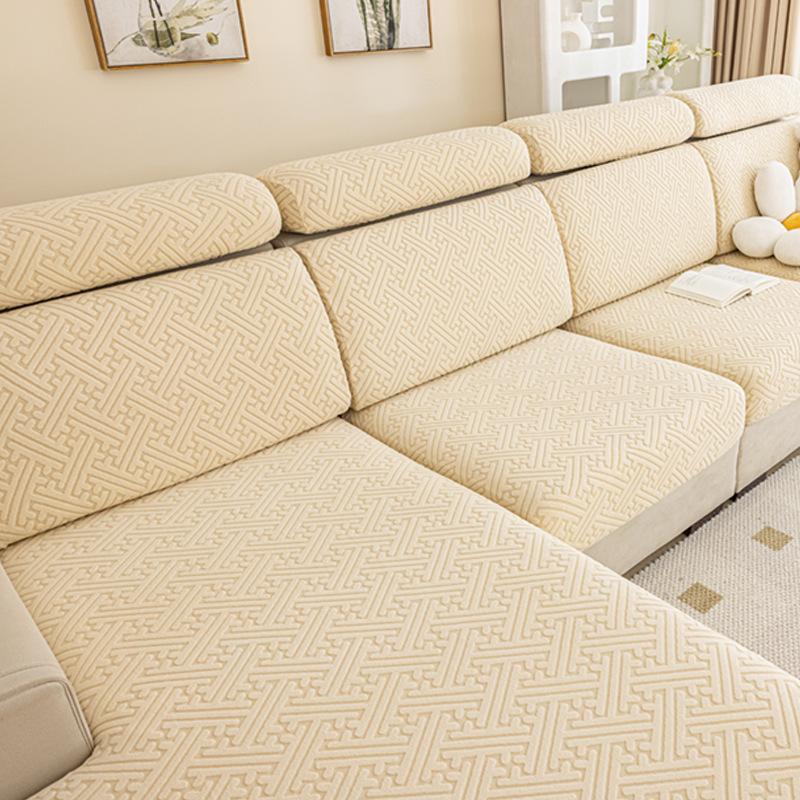 Elastic Sofa Cover Cushion Cover Sofa Hat Solid Color Sofa Cover All-inclusive Four Seasons Universal Cover Sofa Cushion Cover