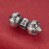 S925 Sterling Silver Lotus Vajra Spacer Beads for DIY Bracelets and Prayer Beads