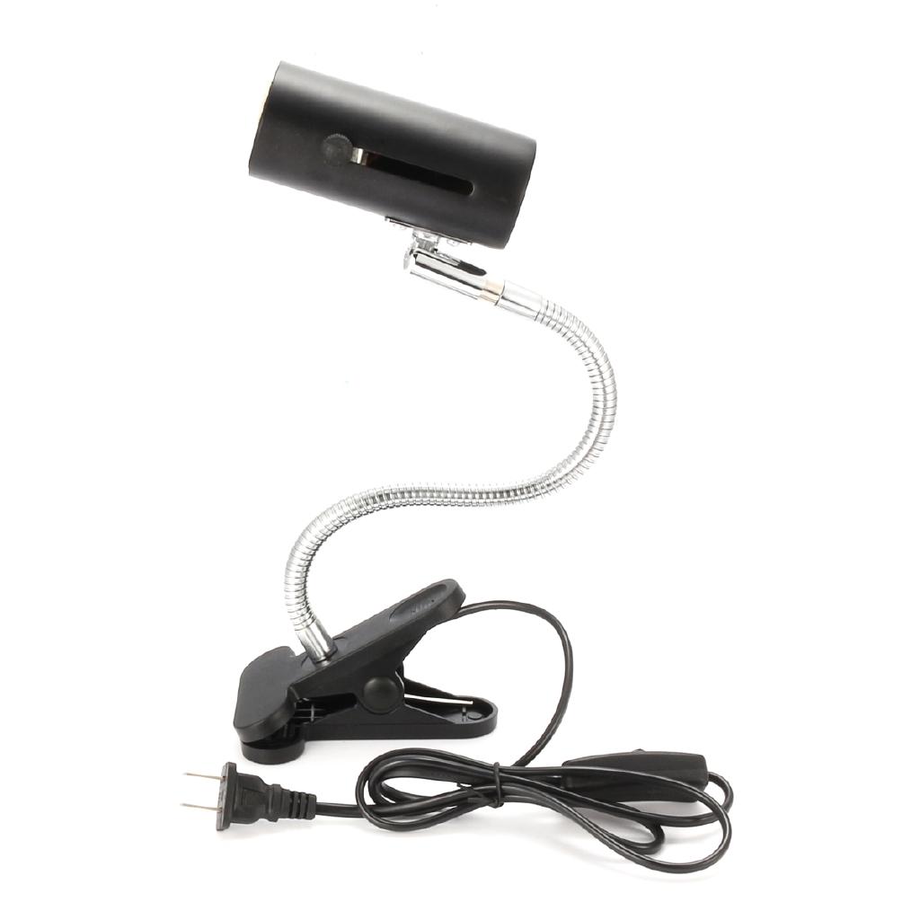 Reptile Light Metal Ceramic Heat UV UVB Lamp Light Holder Clamp For Fish Tank Brooder Tortoises Lizards Reptile E27 300W