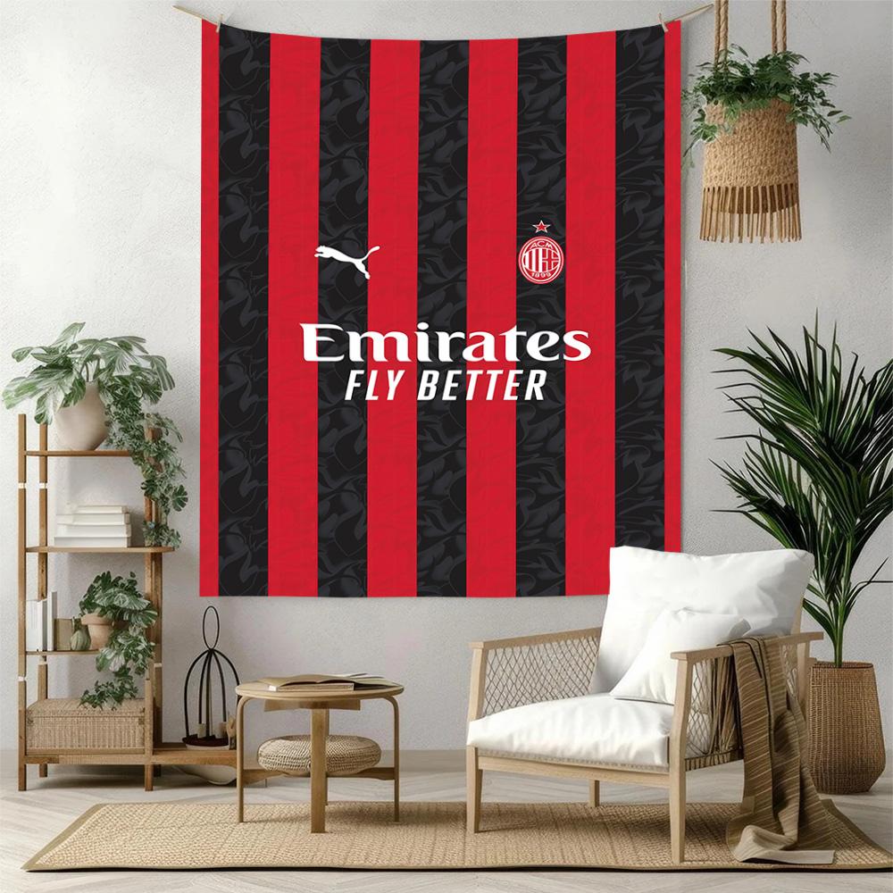Ac Milan Wall Decor Tapestry Art For Pet Memorial Birthdaywedding Party Backdrop Family Gift