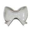 Bow Soap Dish Bathroom Ceramic Soap Holder with Self Draining No Water Accumulation Soap Tray for Home Dormitory Washbasin Bathroom Shelf