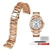 För Cartier Calibre W7100037/W7100041/W7100015 Metallarmband Herr Högkvalitativt Rostfritt Stål 23mm Armband Klockarmband