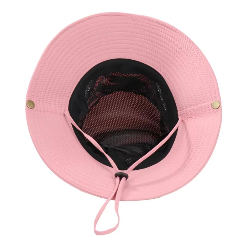 Embroidered Bucket Hat Wide Brim Fisherman Hat Fashion Sunshade Hat  Women