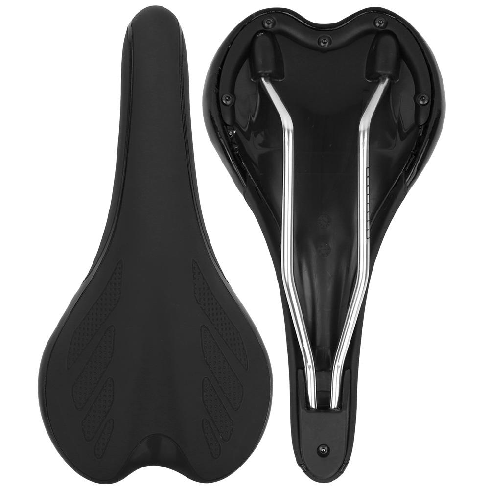 Ergonomischer Mountainbike-Sattel Sitz Fahrradkissenbezug Fahrradzubehör (Schwarz)