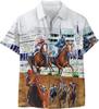 Summer Essential! Short-sleeve Hawaiian Shirt, Fun Pineapple Surf Print, Casual & Trendy