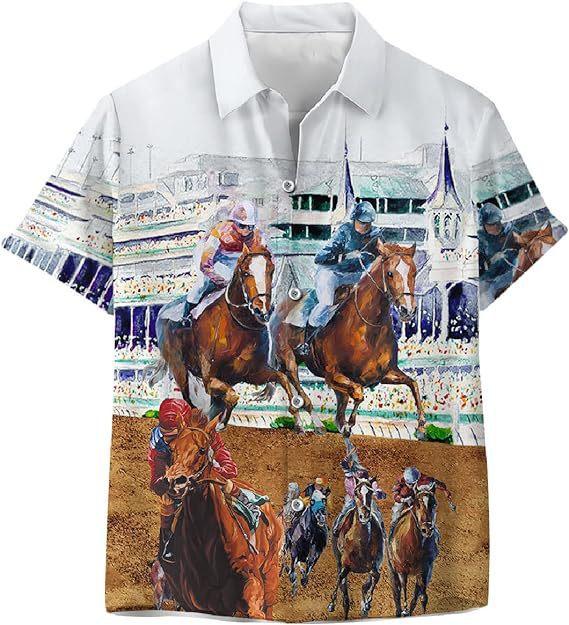 Summer Essential! Short-sleeve Hawaiian Shirt, Fun Pineapple Surf Print, Casual & Trendy