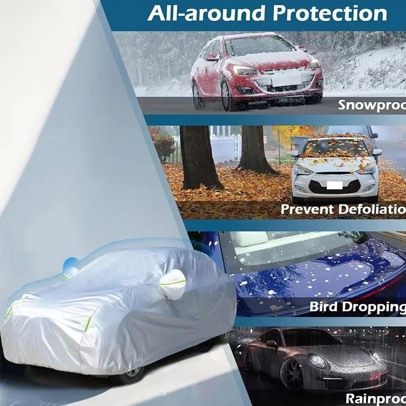 Waterdichte Autohoezen Universele SUV/Sedan Volledige Autohoezen Waterdicht Stofdicht Zonnescherm UV-Bestendig Beschermer Bescherming Automobielhoes