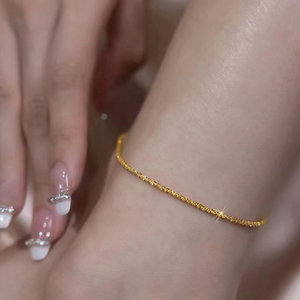 Stainless Steel Anklets Simple and Exquisite Elegant Chain Design Fashion Anklets For Women Jewelry Party Gift Recommendations