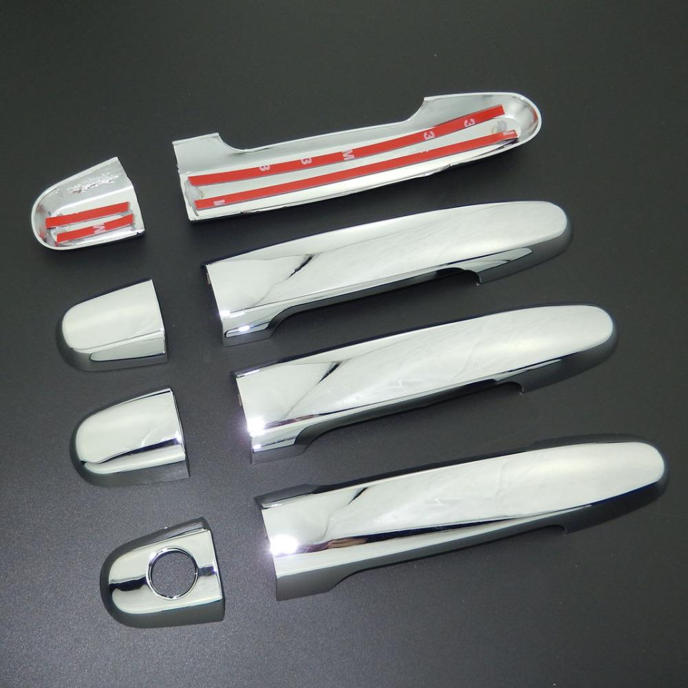 Für Toyota Highlander 2001-2007 Chrom Türgriffabdeckung Zierleiste & Türschalenabdeckung Autostyling Dekorieren 2002 2003 2004 2005