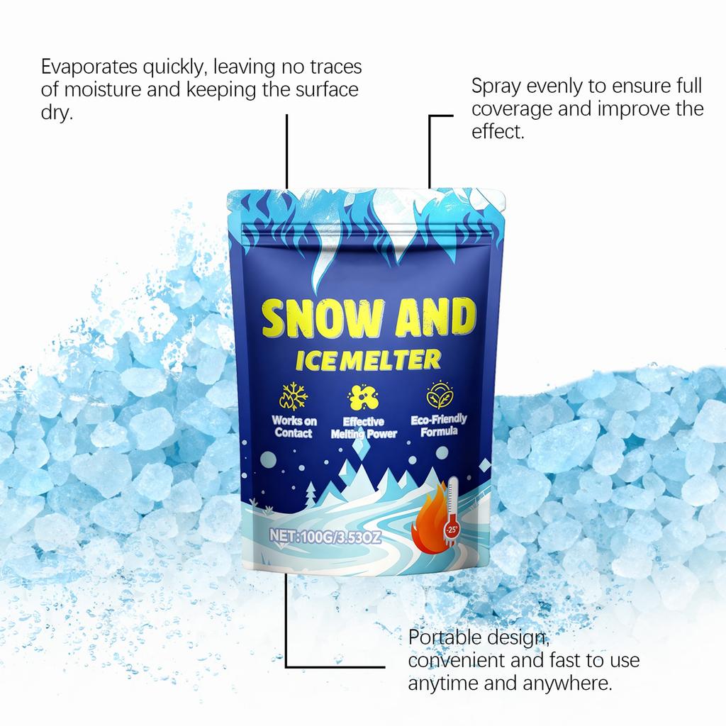 Snow-melting And -icing Agent A Portable -icing And -icing Cleaner Specifically Designed For Car Rearview Mirrors And Windshields.