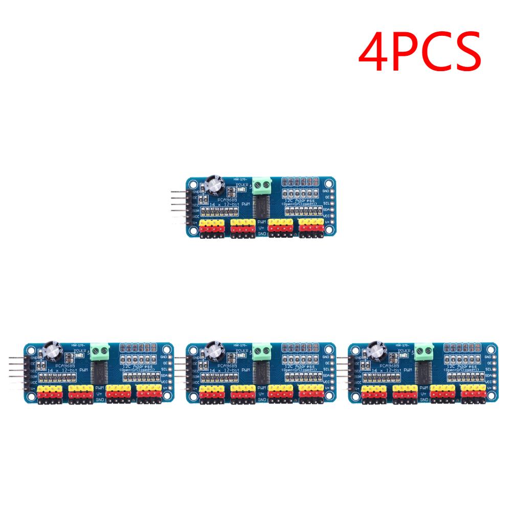 PCA9685 PWM Servo Motor Shield Driver IIC Interface 16 Channel 12-Bit PWM Servo Motor Driver Board Controller for Arduino Robot