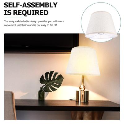 Floor Lamp Shade Fabric Chandelier Lampshade Accessory Detachable Small Shades for Wall Vintage