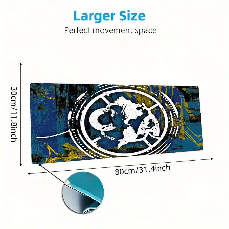 Club America Mouse Pad, Large Gaming Desk Mat, Non-slip XXL Mousepad for Laptop & Tablet, Mini PC Playmat with Stitched Edges