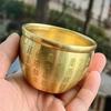 1Pcs Wealth Attracting Pure Brass Cornucopia Small Mini 4.5-7cm Baifu Rice Cylinder Auspicious Surface Polished Baifu Jar Cup