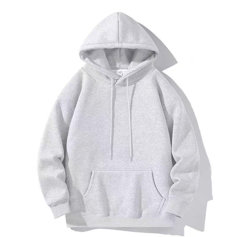 

Men s Red Print Hoodie with Velvet, Loose Fit - Casual Autumn/Winter Top 3XL