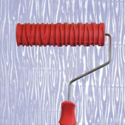 7-Zoll-Farbroller, praktisches Maserungsmuster, Gummi-Farbroller, geprägte Textur, Wanddekorationswerkzeuge für das Home-Office-Geschäft