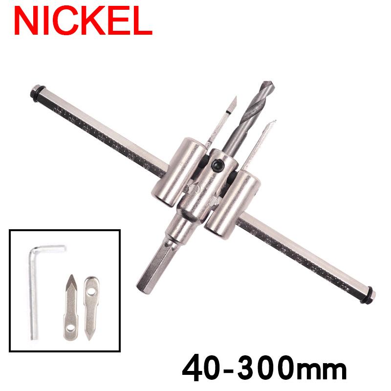Circle Hole Saw Adjustable Drill Bit 120/200/300mm Aircraft Type Wood Hole Drill Bits Saw Cutter Cordless Woodworking Tools
