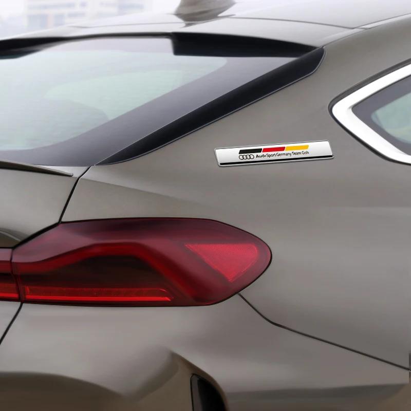 For Audi RS3 3D Metal Car Sticker Badge Case Styling Decoration For Audi RS Q3 Q5 Q7 SQ3 SQ5 SQ7 RSQ3 RSQ5 RSQ7 TT A4 A3 A6 C6 C7 Q2 Sline TT