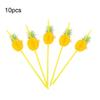Honeycomb Fruit Paper Straws, Tropical Pineapple Orange Decor Straws for Summer Party, Disposable Drink Straws for Juice