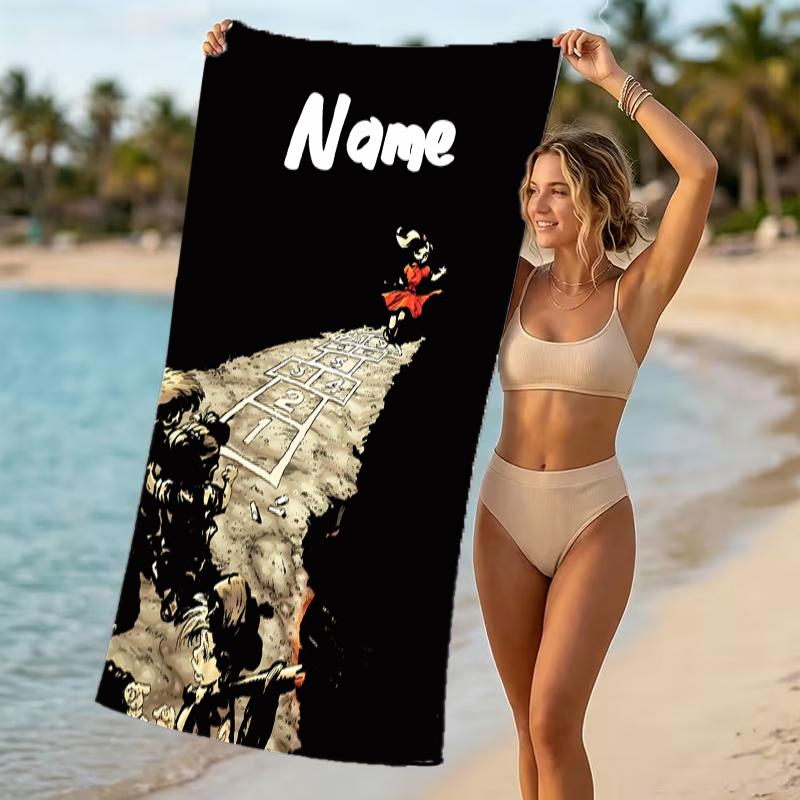 Customizable personalized beach towels Korn rock band themed designs.Suitable for the beach, yoga, sports;ideal as beach accessories