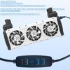Aquarium Chiller Fan 5-Speed Adjustable Fish Tank Cooler Quiet Fish Tank Cooling Fans For Home Bedroom Office Dorm Apartment