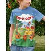 Kid-E-Cats O-neck Short Sleeve T-Shirt Kids High Quality T Shirts Childrens Clothing 3D Cartoon Print Comfortable Kawaii Tees 3D Printed Anime Tops