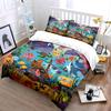 Colorful Underwater Cartoon Scene. Print Bedding Set 1 Duvet Cover 2 Pillowcases For Adult And Children Luxury Gift Full Size
