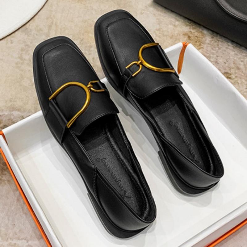 Fashion Women's Loafers 2025 British Style Trendy Casual Flats Outside Comfortable Versatile Footwear Women Flat Shoes Zapatos De Mujer