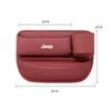 Car Leather Seat Gap Organizer With Cup Storage Box For Jeep Grand Cherokee Wrangler JK Gladiator Compass Renegade Patriot Liber