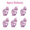 Squishy Transparenter Jelly Roboter Klebriges Spielzeug Lustig Superweich Langsamer Rückprall Wassersinn Quetschspielzeug Kawaii Stressabbauendes Geschenk